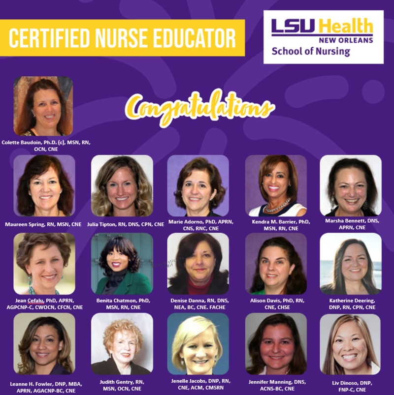 Headshots of Certified Nurse Educators